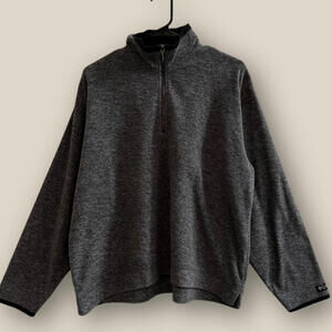 Columbia Gray Fleece Jacket Mens Large Full Zip Outdoor Lightweight